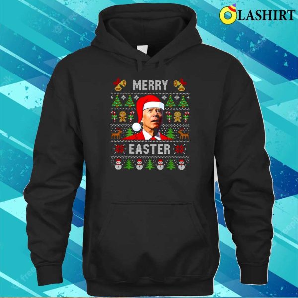 Happy Easter Biden Christmas, Ugly Christmas Funny Joe Biden Christmas Shirt