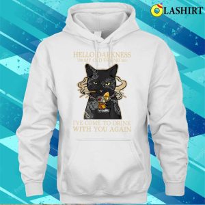 Hello Darkness My Old Friend Ive Come To Drink With You Again Funny T shirt 3