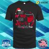 Ho Ho Ho Christmas Santa Claus T-shirt, Ho Ho Ho Pour The Merlot Funny Christmas Design T-shirt