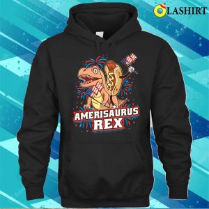 Hotdog T Rex Dinosaur 4th Of July Amerisaurus Funny Gifts T-shirt 2 Hotdog T Rex Dinosaur 4th Of July Amerisaurus Funny Gifts T shirt 3
