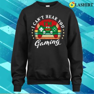 I Cant Hear You Im Gaming Funny Elf Gaming Controllers Gamer Xmas Design Vintage T-shirt 3 I Cant Hear You Im Gaming Funny Elf Gaming Controllers Gamer Xmas Design Vintage T shirt 4