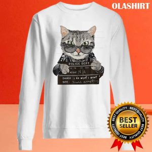 I Do What I Want Funny Cat Scratched Shirt 2