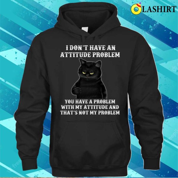 I Don’t Have An Attitude Problem T-shirt, Funny Cat Tee