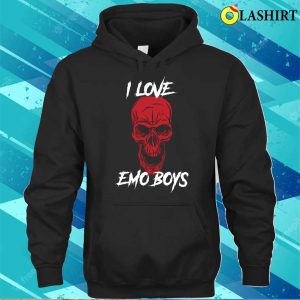 I Love Emo Boys Funny Goth Gift T shirt 3