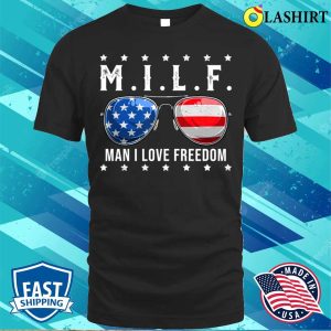 I Love Freedom Funny 4th Of July Sunglasses Patriotic T shirt 1