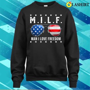 I Love Freedom Funny 4th Of July Sunglasses Patriotic T shirt 4