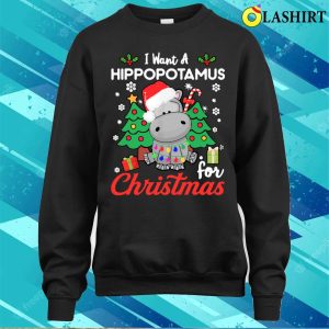 I Want A Hippotamus For Christmas Funny Shirt I Want A Hippotamus For Christmas Funny Shirt 4