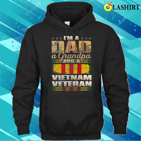 I’m A Dad Grandpa And Vietnam Veteran Funny Fathers Day Premium T-shirt