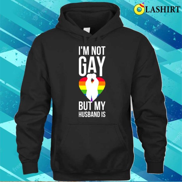 Im Not Gay But My Husband Is Funny Gay Gift T-shirt