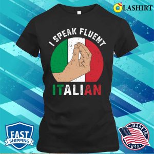 Italian Flag T shirt Humorous Retro Italian Hand Gesture T shirt 2