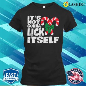 Its Not Gonna Lick Itself Funny Naughty Christmas T shirt 2