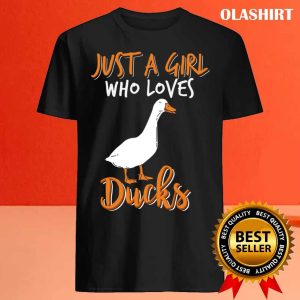 Just A Girl Who Loves Ducks Funny Duck Lover Shirt 4