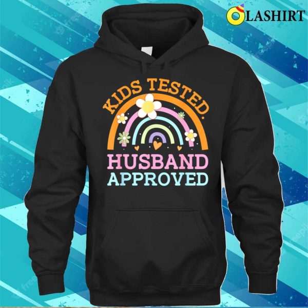 Kids Tested Husband Approved Funny Mom Humor Mother Cooking T-shirt