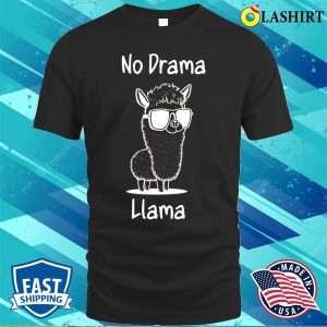 Llama Lovers T shirt No Drama Llama Funny Cute T shirt 1