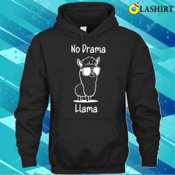 Llama Lovers T-shirt, No Drama Llama Funny Cute T-shirt