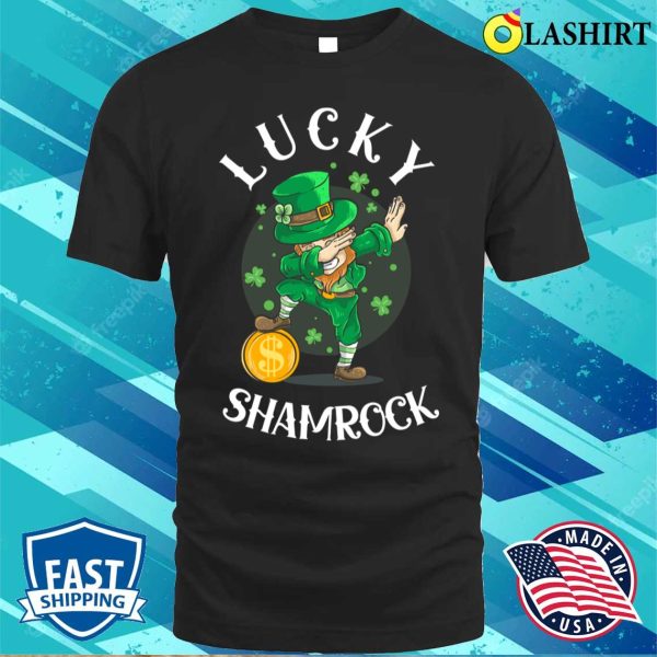 Lucky Shamrock St Patricks Day Boy Girl Kids Men Women T-shirt