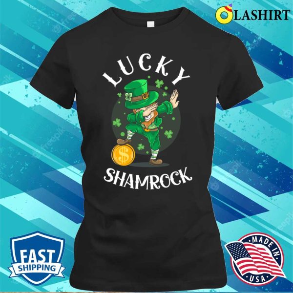 Lucky Shamrock St Patricks Day Boy Girl Kids Men Women T-shirt