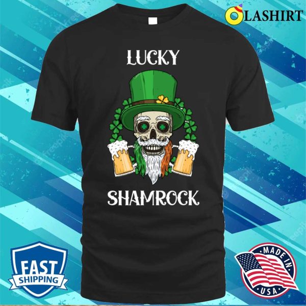 Lucky Shamrock St Patricks Day T-shirt,lucky Shamrock St Patricks Day Men Women Funny T-shirt