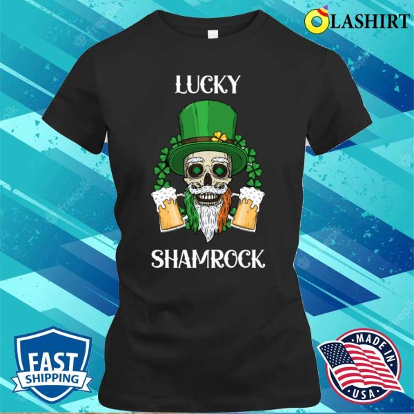 Lucky Shamrock St Patricks Day T-shirt,lucky Shamrock St Patricks Day Men Women Funny T-shirt