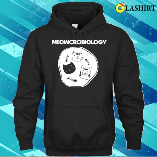 Meowcrobiologist Funny Microbiologist T-shirt