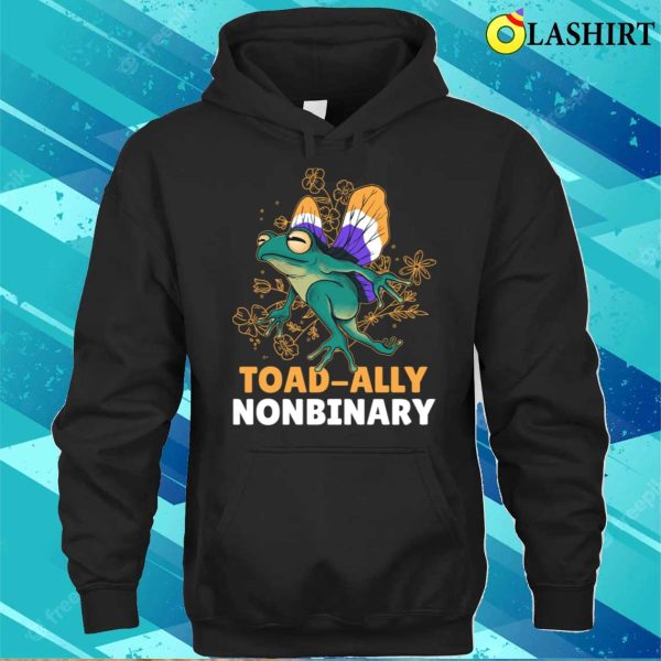 Nonbinary Pride Frog Funny Nonbinary Gift T-shirt