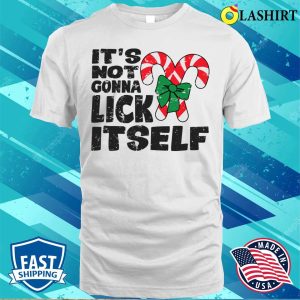 Not Gonna Lick Itself T shirt Its Not Gonna Lick Itself Funny Naughty Christmas T shirt 2