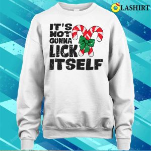 Not Gonna Lick Itself T shirt Its Not Gonna Lick Itself Funny Naughty Christmas T shirt 4