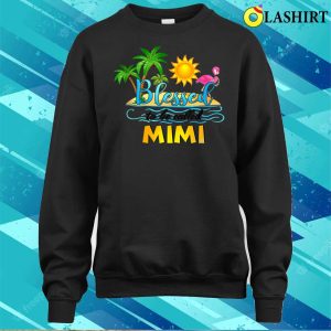 Official Sea Art Flamingo Funny Blessed To Be Called Mimi Outfit Mom T-shirt 3 Official Sea Art Flamingo Funny Blessed To Be Called Mimi Outfit Mom T shirt 4