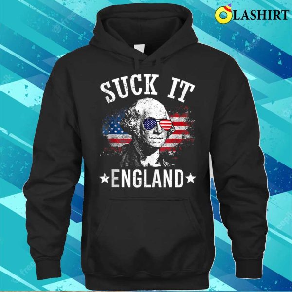 Official Suck It England Funny 4th Of July George Washington 1776 T-shirt