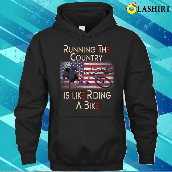 Official The Country Is Like Riding A Bike Funny Joe Biden T-shirt