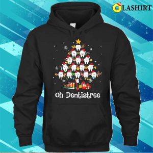 Oh Dentistree Christmas Tree Dentist Dental Assistant Shirt 3