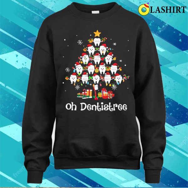 Oh Dentistree Christmas Tree Dentist Dental Assistant Shirt