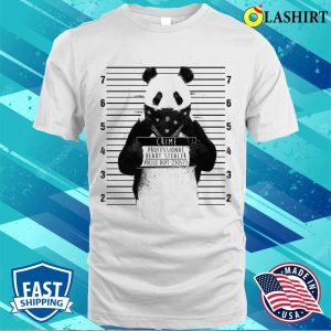 Panda Crime Professional Heart Stealer Funny Panda T shirt 2