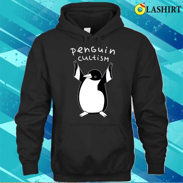 Penguin Meme T-shirt, Penguin Cultist Funny Penguin T-shirt