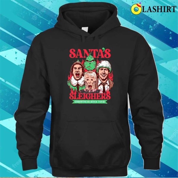 Santas Sleighers Sweatshirt, Christmas Funny Sweatshirt, Grinch Sweatshirt