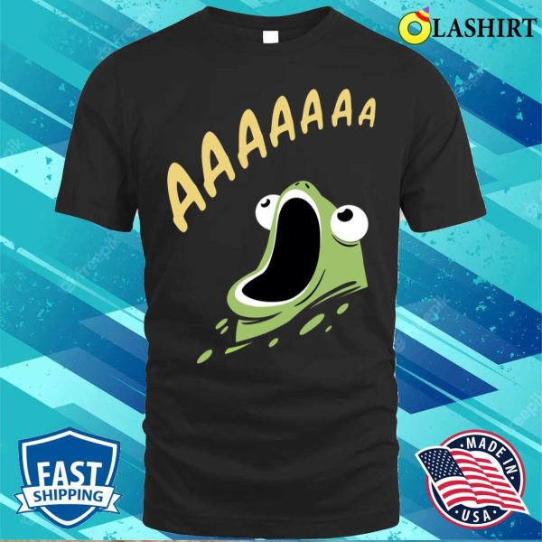 Screaming Frog T-shirt, Funny Screaming Froggy Loud Toad T-shirt