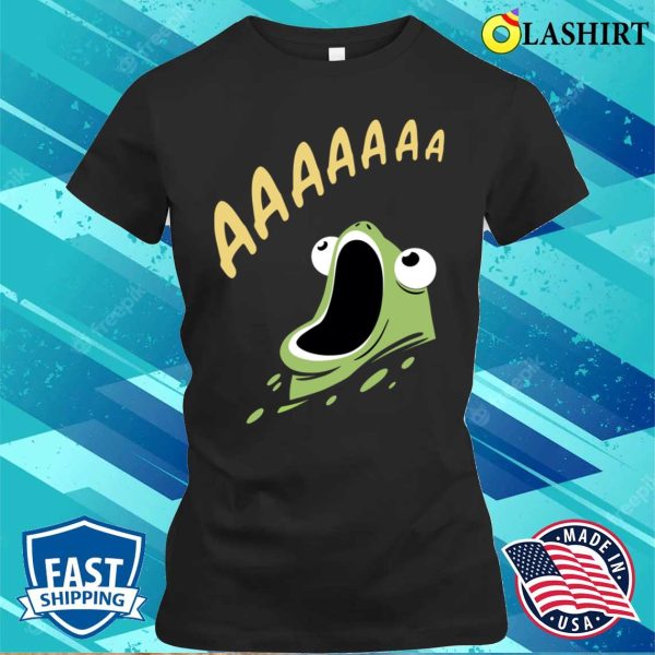 Screaming Frog T-shirt, Funny Screaming Froggy Loud Toad T-shirt