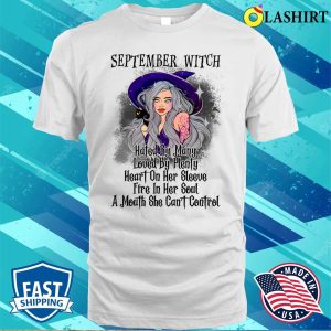 September Witch Funny Women Halloween Shirt September Witch Funny Women Halloween Shirt 2