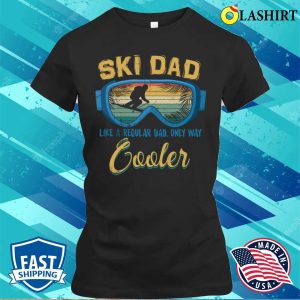 Ski Dad Funny Winter Sports Skiing Lover Fathers Day T shirt 2