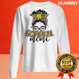 Softball Mimi Leopard Print Funny Mommy Mothers Day T shirt 2