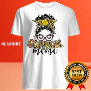 Softball Mimi Leopard Print Funny Mommy Mothers Day T shirt 4