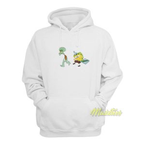 Spongebob and Squidward Krusty Krab Pizza Hoodie 1