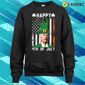 St Patricks Day T shirt Happy 4th Of July Funny St Patricks Day Biden Confused T shirt 4