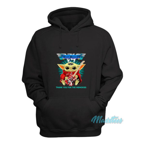 Star Wars Baby Yoda Eddie Van Halen Hoodie