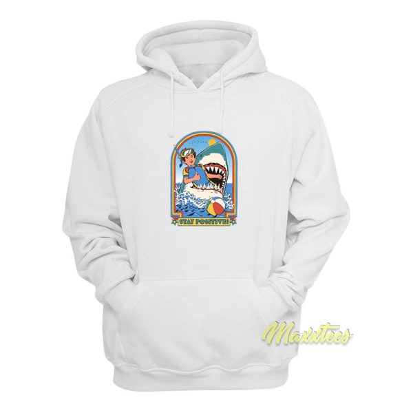 Stay Positive Shark Boys Hoodie