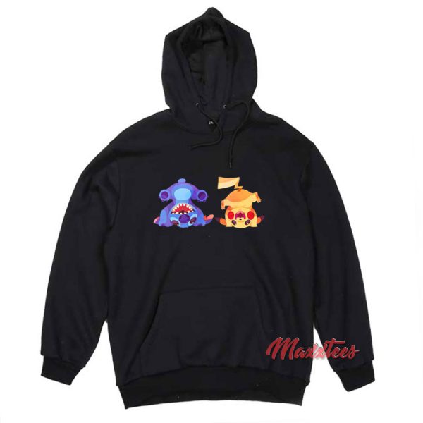 Stitch And Pikachu Hoodie