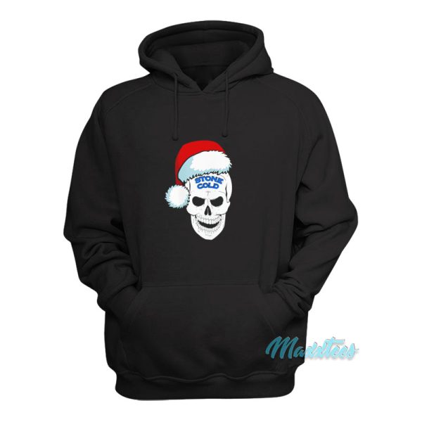 Stone Cold Steve Austin Santa Hat Skull Hoodie