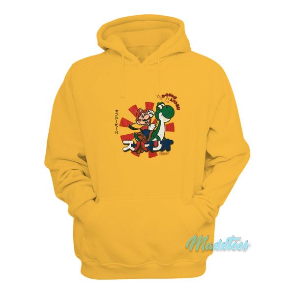 Super Mario World Yoshi And Mario Japanese Hoodie