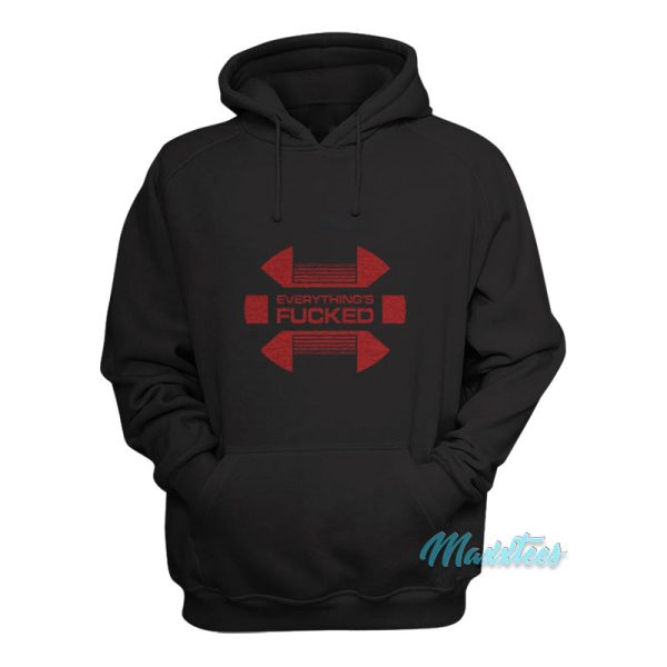 Swear Trek Red Alert Everything’s Fucked Hoodie