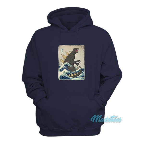 The Great Godzilla Off Kanagawa Hoodie